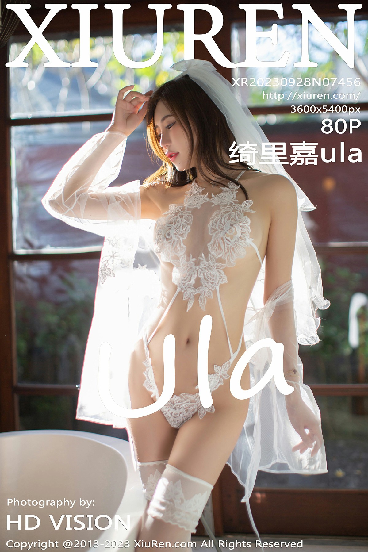 [XiuRen秀人网] 2023.09.28 No.7456 绮里嘉ula 性感白色婚纱 巴厘岛旅拍写真 [80+1P]