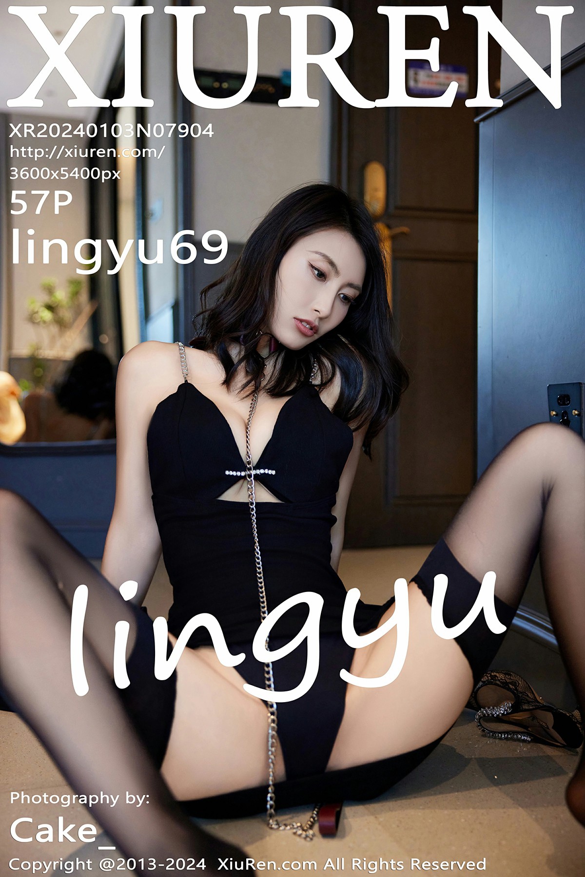 [XiuRen秀人网] 2024.01.03 No.7904 lingyu69 魅惑黑丝 性感写真 [57+1P]