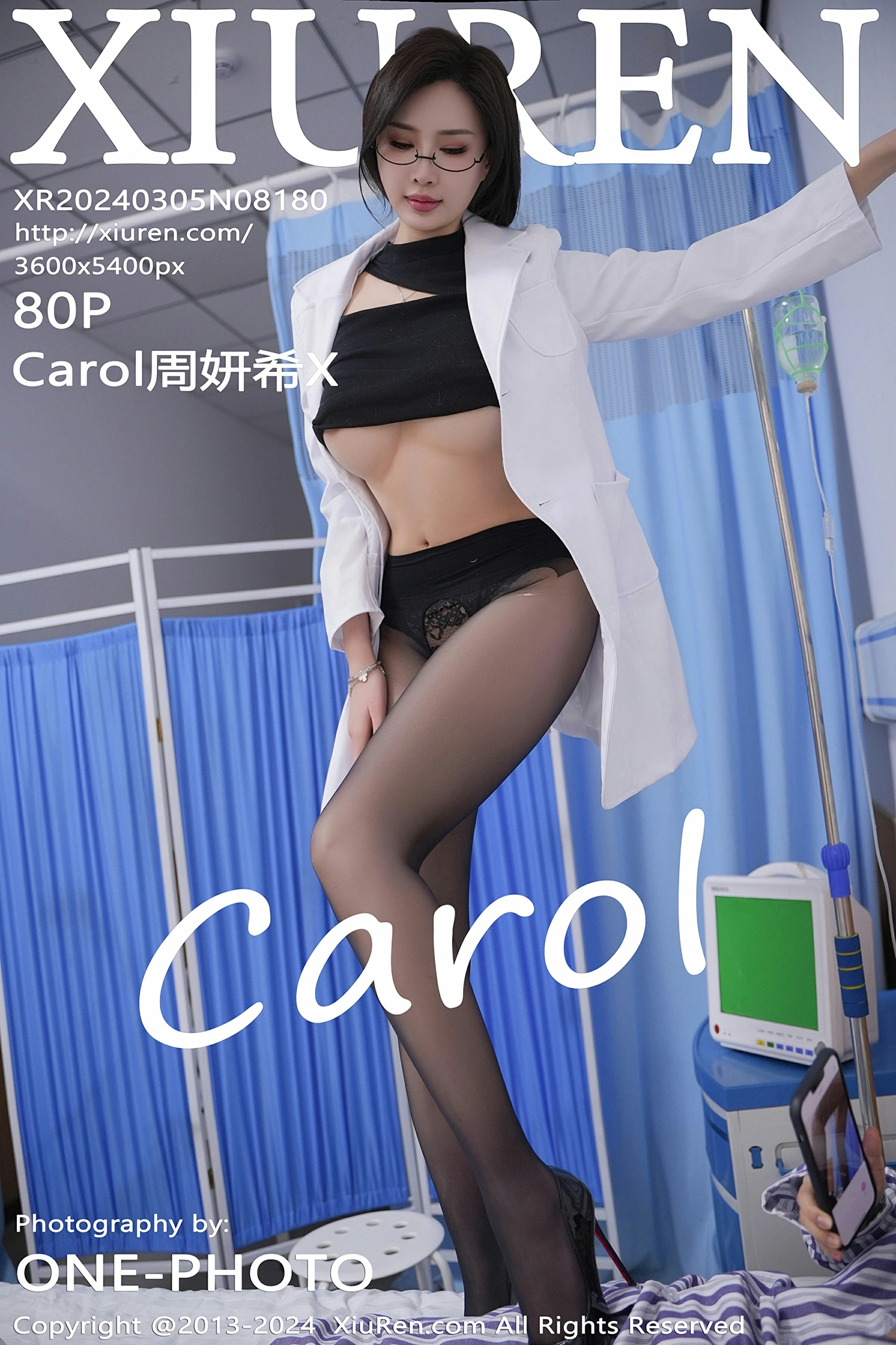 [XiuRen秀人网] 2024.03.05 No.8180 Carol周妍希X 女医生制服 魅惑黑丝 性感写真 [78+1P]