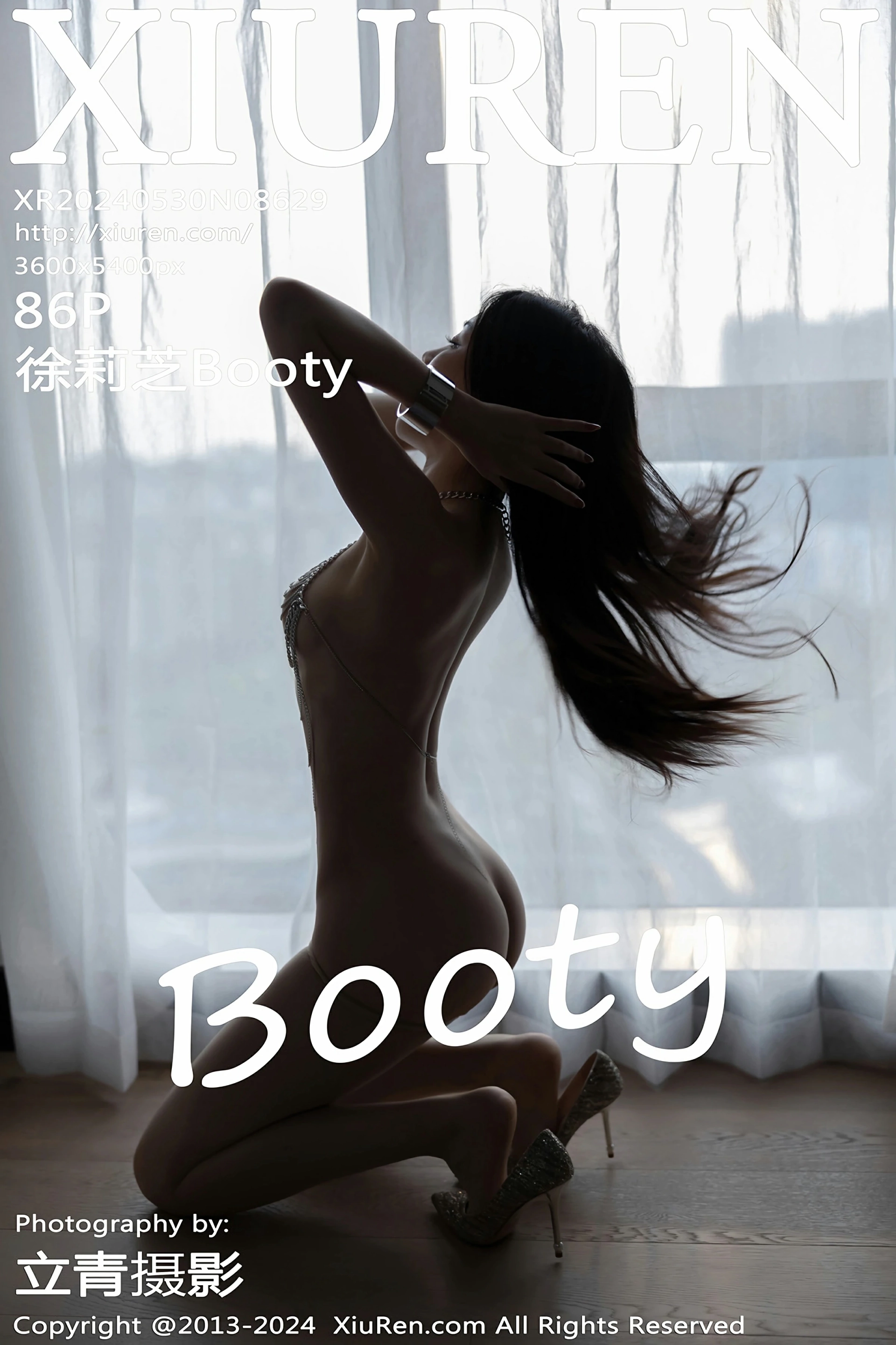 [XiuRen秀人网] 2024.05.30 No.8629 徐莉芝Booty 淡紫色连衣短裙 性感写真 [86+1P]