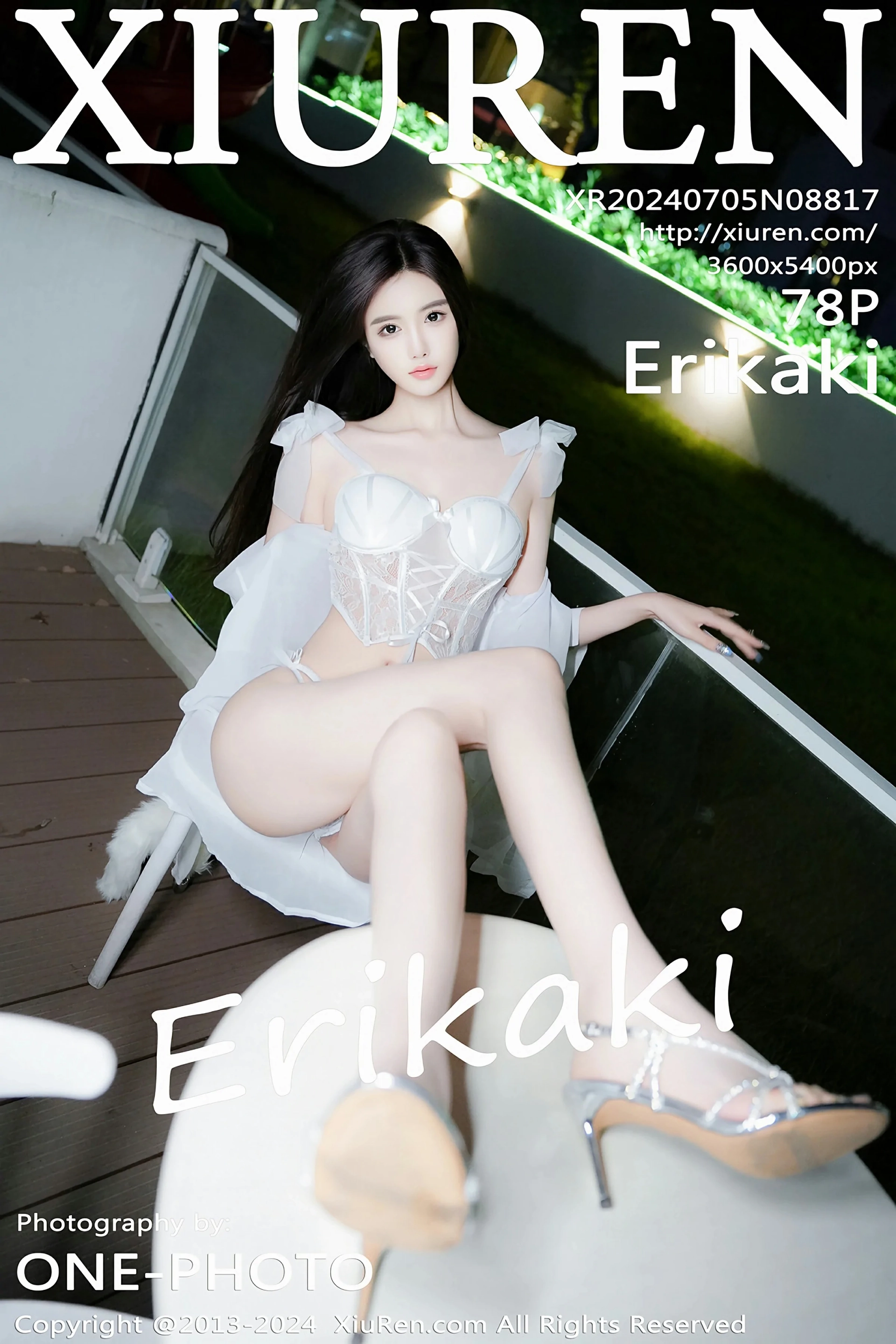 [XiuRen秀人网] 2024.07.05 No.8817 Erikaki 白色情趣服饰 性感写真 [78+1P]