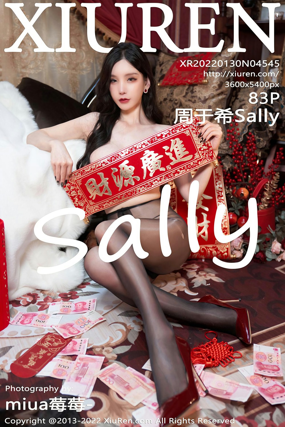 [XiuRen秀人网] 2022.01.30 No.4545 周于希Sally 性感红色礼裙 新年主题 [83+1P]