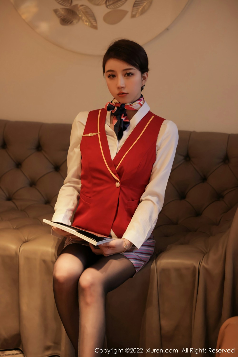 [XiuRen秀人网] 2022.04.06 No.4824 tina_甜仔 性感空姐制服系列 [59+1P]