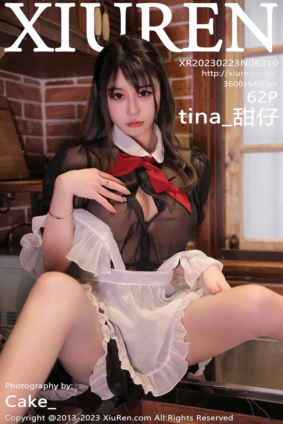 [XiuRen秀人网] 2023.02.23 No.6310 tina_甜仔 女仆服饰 性感写真 [62+1P]