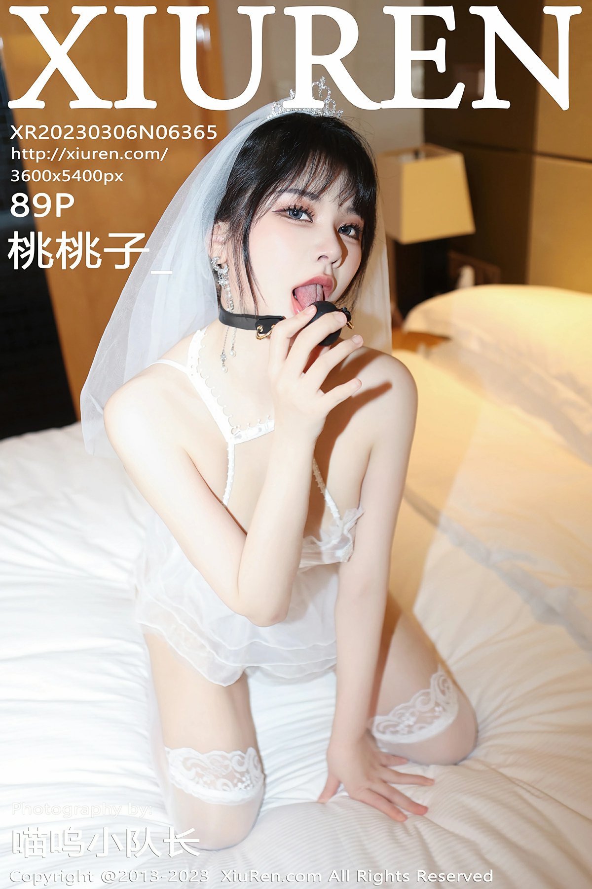 [XiuRen秀人网] 2023.03.06 No.6365 桃桃子_ 白色蕾丝婚纱 性感写真 [89+1P]