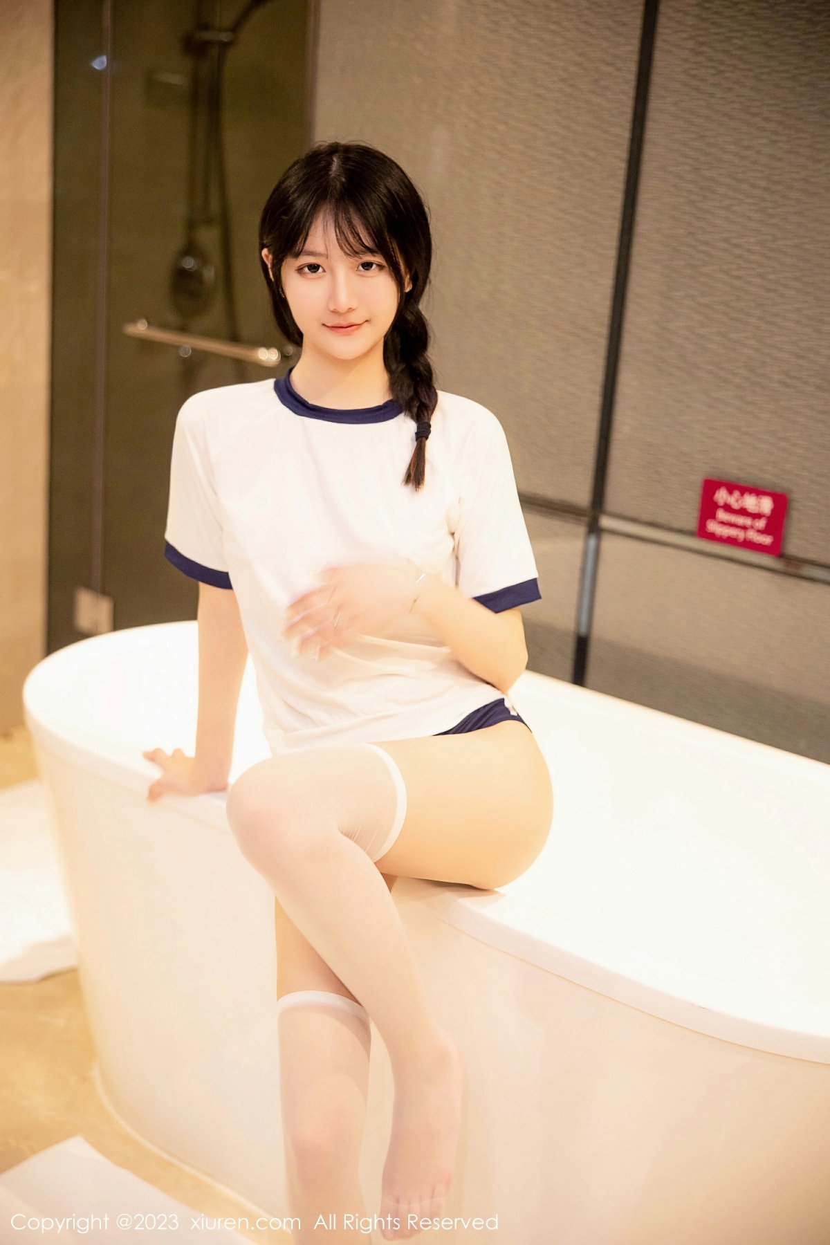 [XiuRen秀人网] 2023.03.21 No.6447 谢小蒽 白色水手服 性感写真 [87+1P]