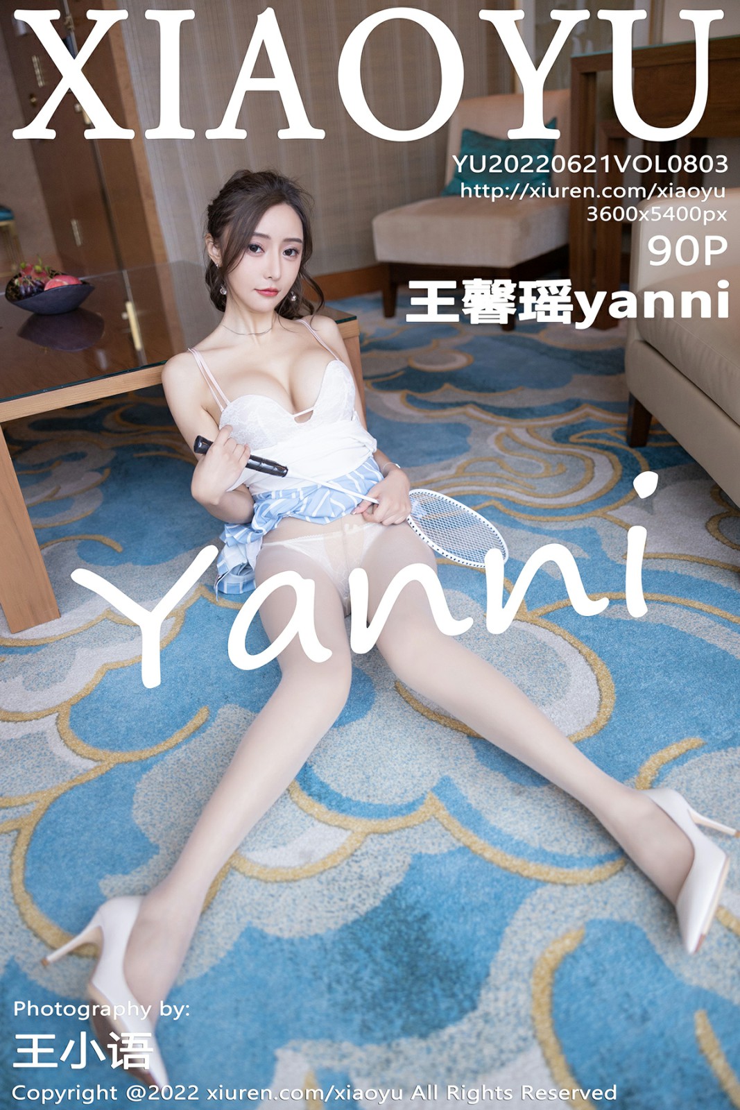 [XIAOYU语画界] 2022.06.21 VOL.803 王馨瑶yanni 白色蕾丝内衣 性感写真 [90+1P]