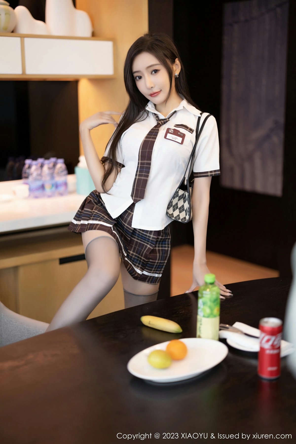 [XIAOYU语画界] 2023.04.06 VOL.1001 王馨瑶yanni 制服诱惑 粉色内衣 性感写真 [90+1P]