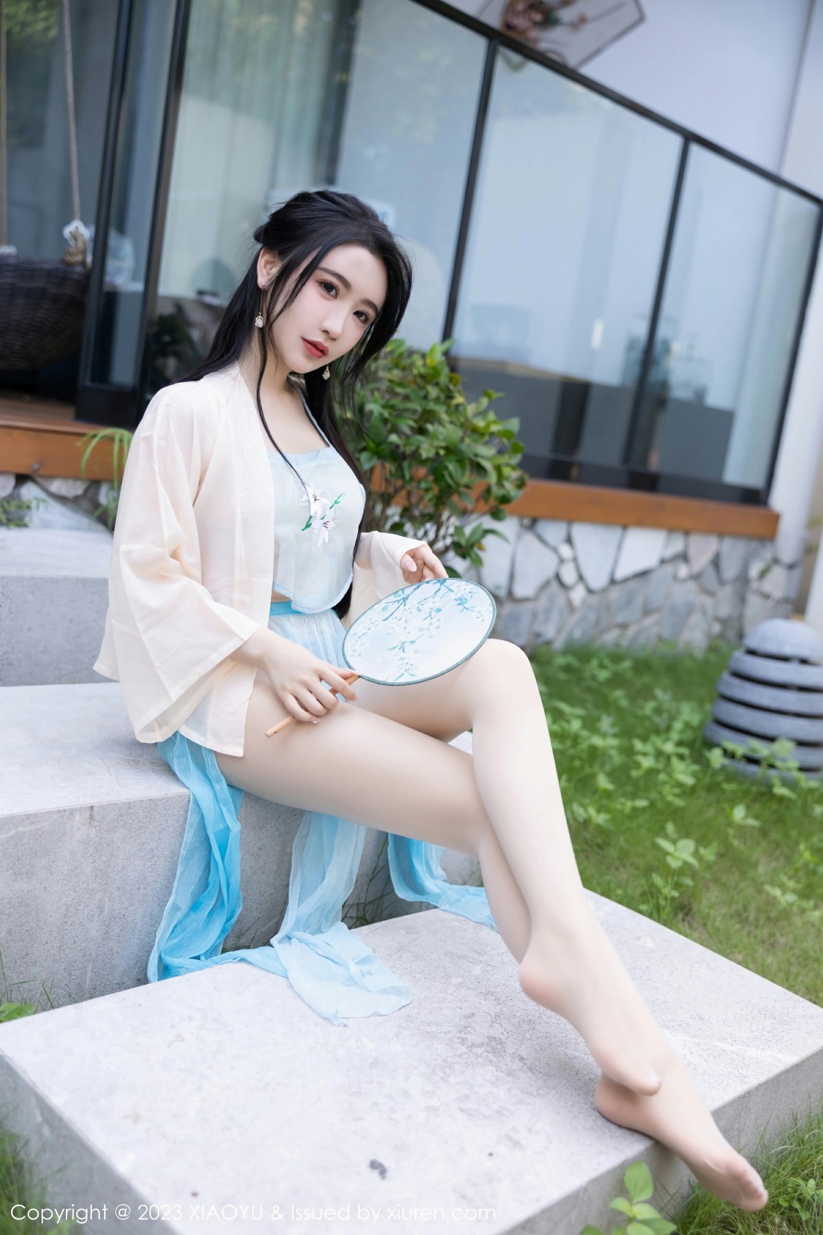 [XIAOYU语画界] 2023.06.27 VOL.1057 Cherry樱桃酱 性感淡蓝色古装服饰 杭州旅拍 [81+1P]